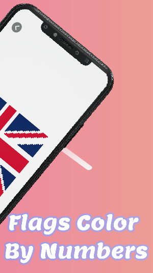 Flags Coloring By Number-All World Flags Coloring Screenshot 1