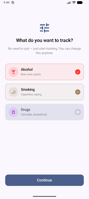 Countrol: Bad Habits Tracker Screenshot 1