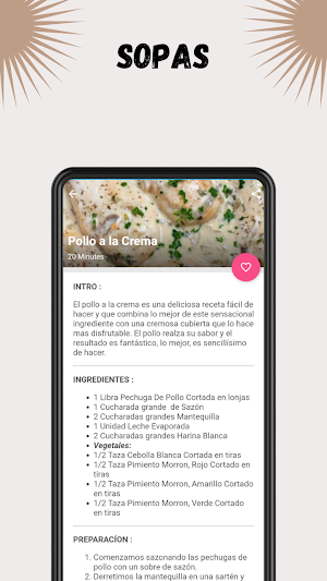 Recetas De Sopas y Cremas Screenshot 2