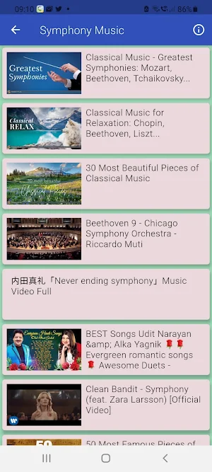 Symphony Music Radio Stations Screenshot 1