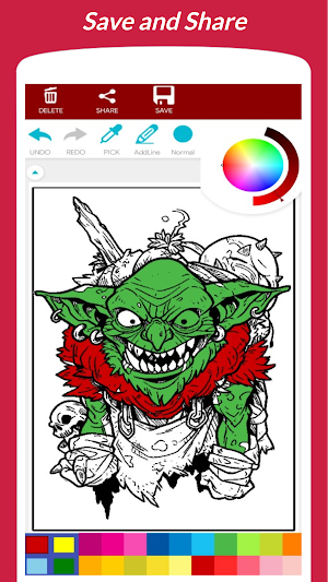 Dark Fantasy Monster Coloring Screenshot 1