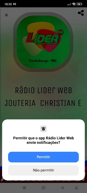 Rádio Lider Web Screenshot 1