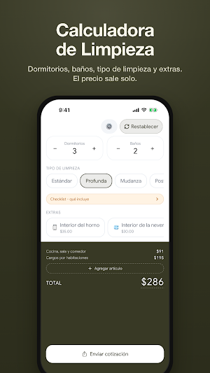 Cleaning Calculator: Pricing Screenshot 0