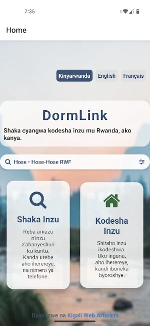 DormLink: Inzu zikodeshwa Screenshot 0