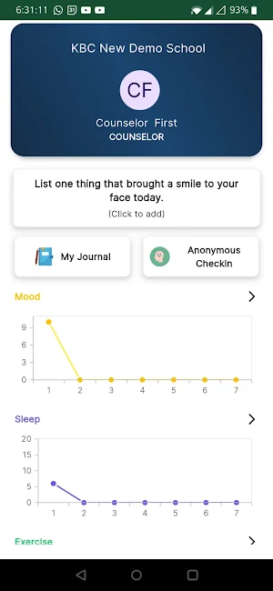 MyWellbeing Screenshot 3