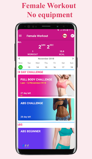 Women Workout - Female Fitness at Home Workout Screenshot 0