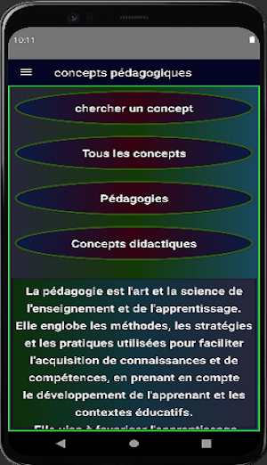 Types et concepts pédagogiques Screenshot 0