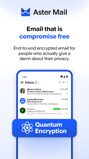 Aster Mail: Encrypted Email Screenshot 0