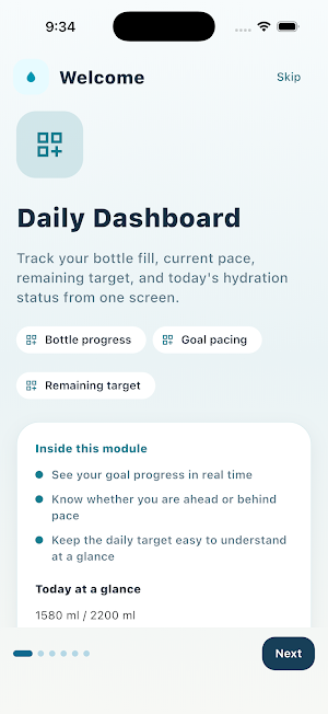 Daily Water Log Screenshot 2