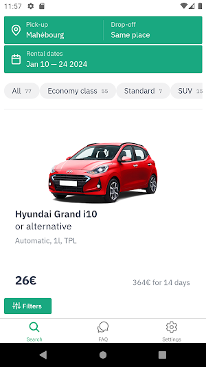 Mauritius car rental Screenshot 1