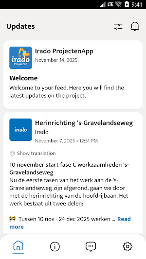 Irado ProjectenApp Screenshot 0