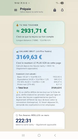 TachoCheck: carte conducteur Screenshot 3
