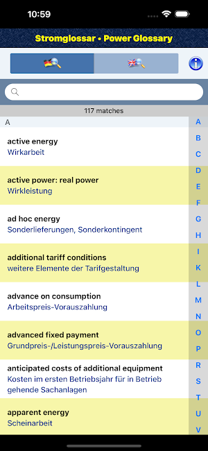 Power Glossary Screenshot 1