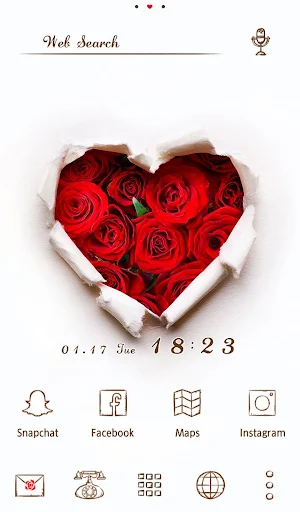 Rose Heart Theme Screenshot 0