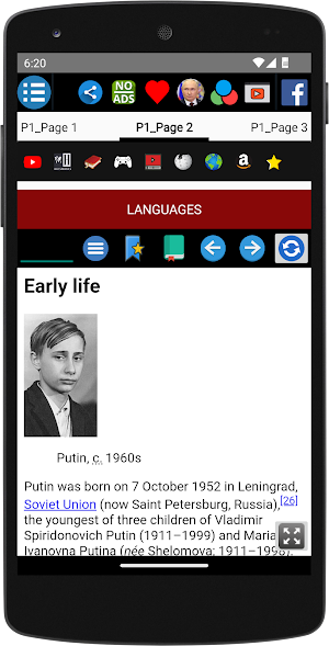 Vladimir Putin - Biography Screenshot 2