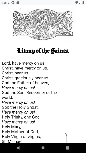 Catholic Litanies Screenshot 2