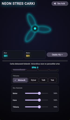 Neon Stres Çarkı Screenshot 2