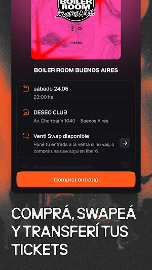 Venti - Eventos en vivo Screenshot 2