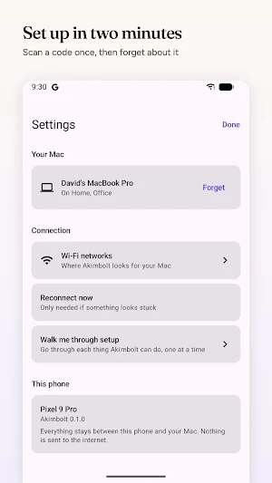 Akimbolt: Connect to your Mac Screenshot 3