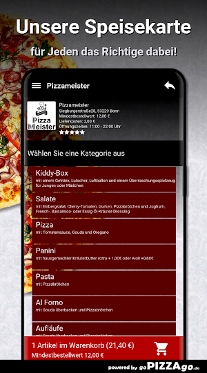 Pizzameister Bonn Screenshot 3