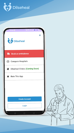 Dilseheal: AI Hospital Finder Screenshot 0