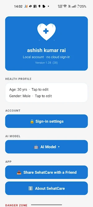 SehatCare — Offline Assistant Screenshot 1