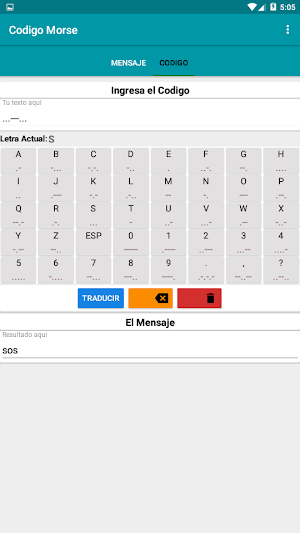 Codigo Morse Screenshot 1