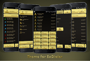 Theme for ExDialer Metal Gold Screenshot 0