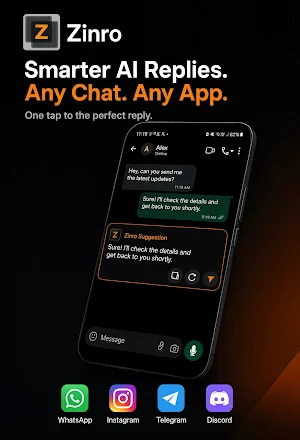 Zinro: AI Reply Assistant Screenshot 1