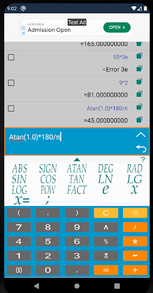 Logarithm Calculator Screenshot 0