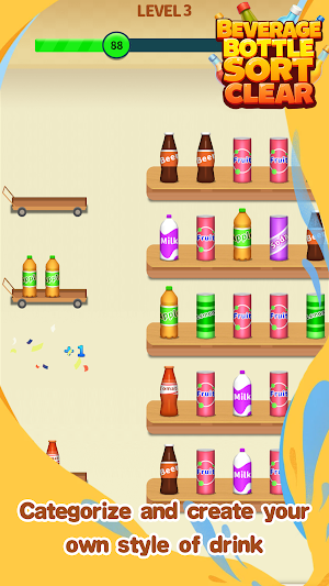 Beverage Bottle Sort Clear Screenshot 1