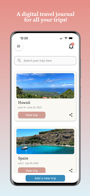 Trailory - Photo Journal Screenshot 0