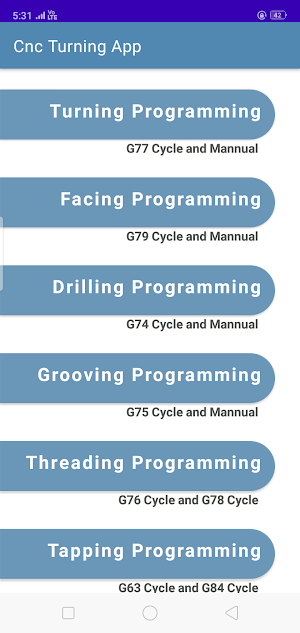 Cnc Turning Programming Application Screenshot 2