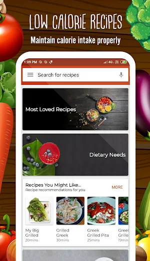Low Calorie Recipes Screenshot 0