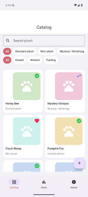Plush Bean Tracker Screenshot 1