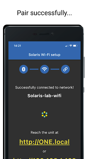 Solaris Wi-Fi Setup Screenshot 2