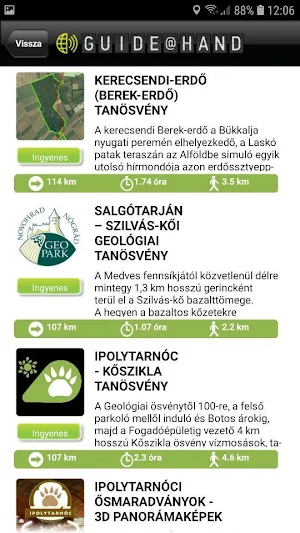 Bükki Nemzeti Park Igazgatóság GUIDE@HAND Screenshot 2