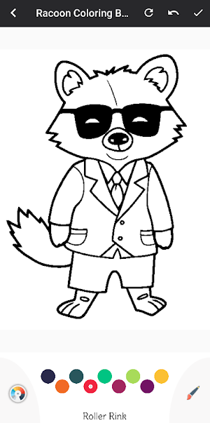 Cute Racoon Coloring Book Screenshot 1