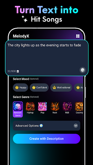 MelodyX: AI Music Maker Song Screenshot 1
