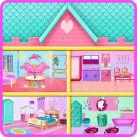 Princess & Mermaid Doll House Decorating