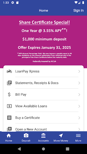 Hamakua FCU Screenshot 0