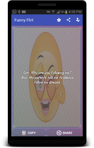 Funny Flirt Status Collection Screenshot 2