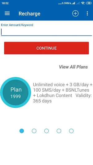 My BSNL App Screenshot 1
