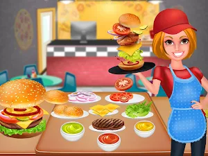 Fast Food Maker Kitchen : Burger Pizza Delivery  Screenshot 3