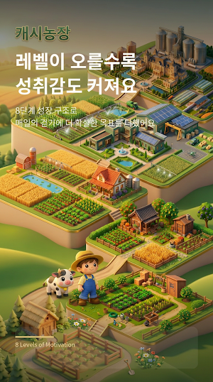 캐시농장-걷고 키우고 수확하는 신개념 앱테크(만보기) Screenshot 1