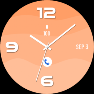 Peach Fuzz MX Watch Face Screenshot 3