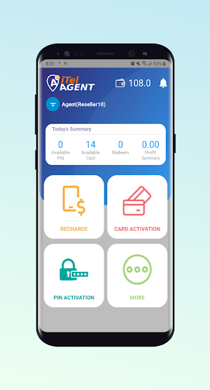 iTel Agent App Screenshot 1