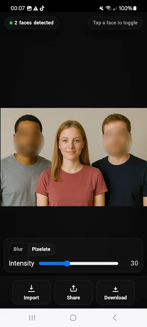 Face Blur Pro Screenshot 1