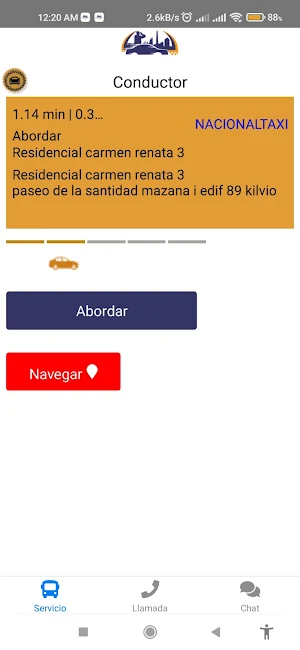 Nacional Taxi Conductor Screenshot 2