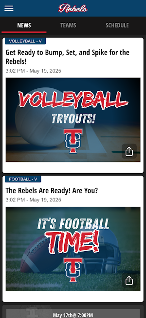 Teurlings Catholic Athletics Screenshot 1